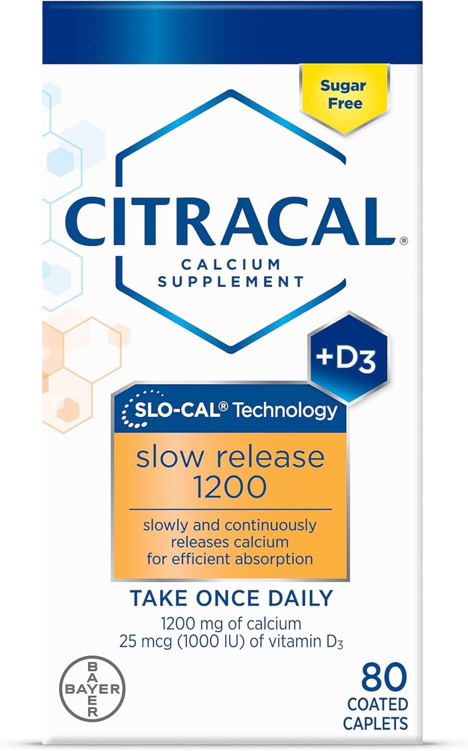 Citracal Slow Release 1200 Calcium+D 80 Comprimidos