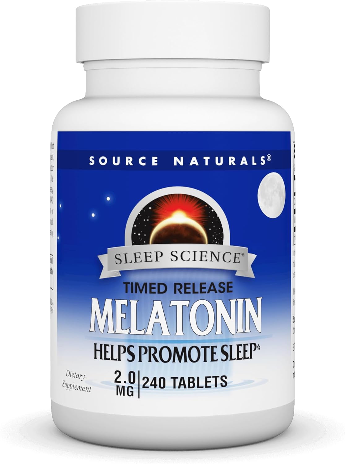 Source Naturals Melatonina Timed Release - 2 mg - 240 Comprimidos