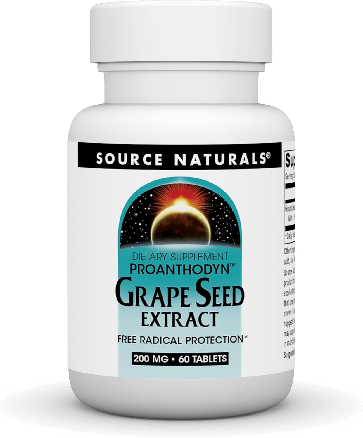 Source Naturals Extrato de Semente de Uva - 200 mg - 60 Comprimidos