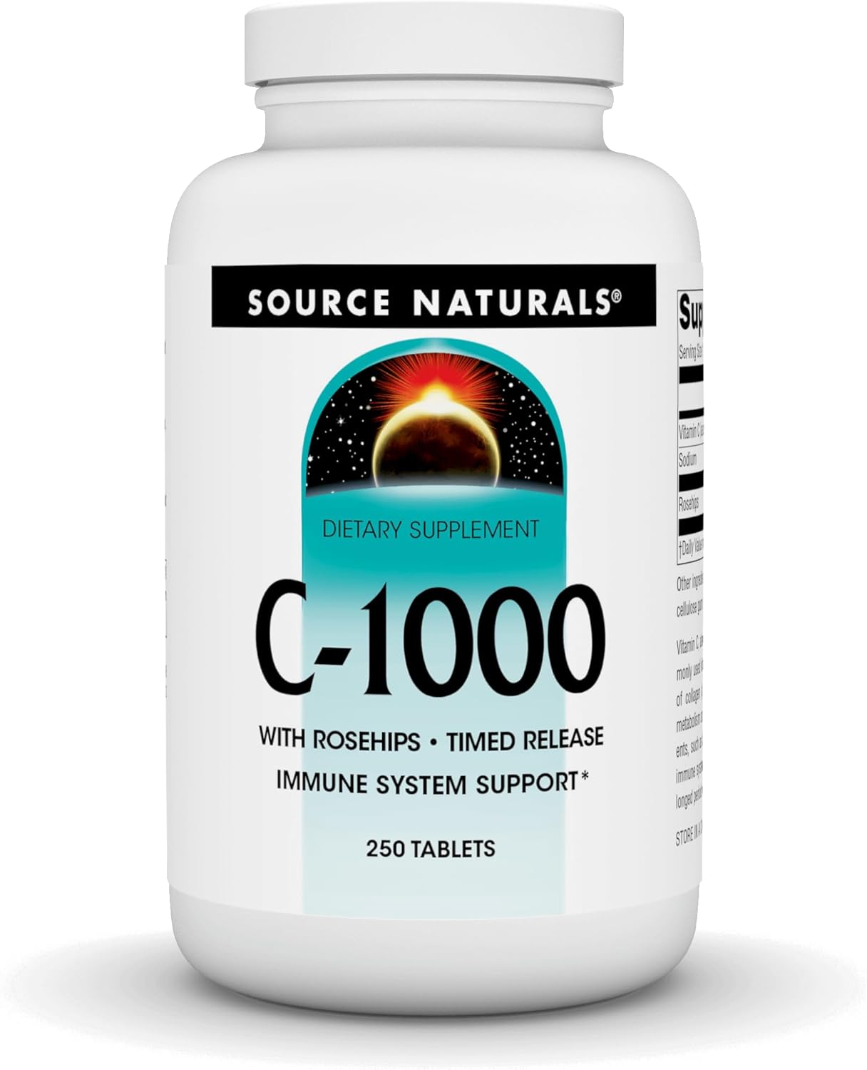 Source Naturals C-1000 com Rosa Mosqueta 1000 mg - Libera��o Programada - 250 Comprimidos