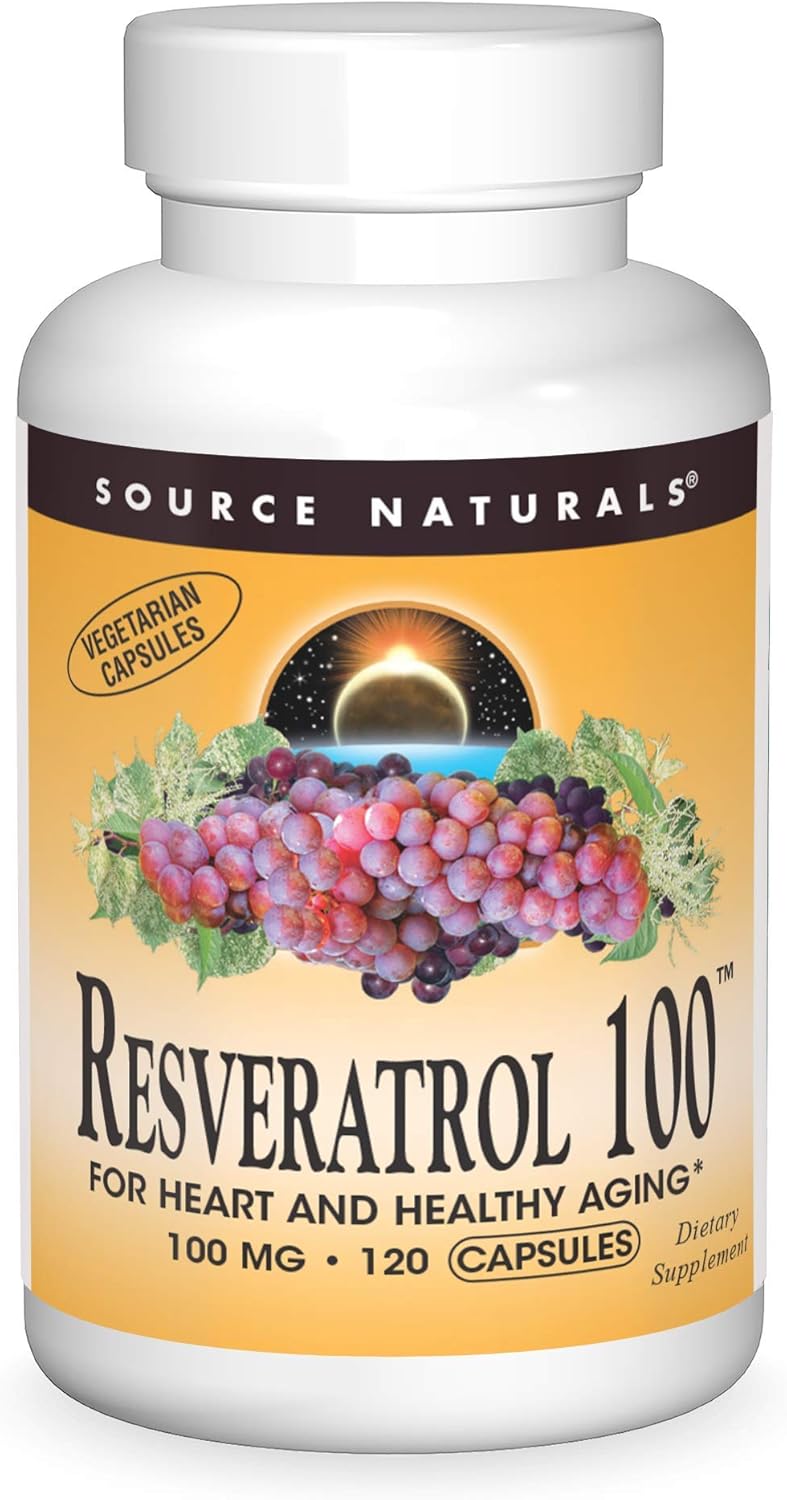 Source Naturals Resveratrol 100 - 100 mg - 120 C�psulas