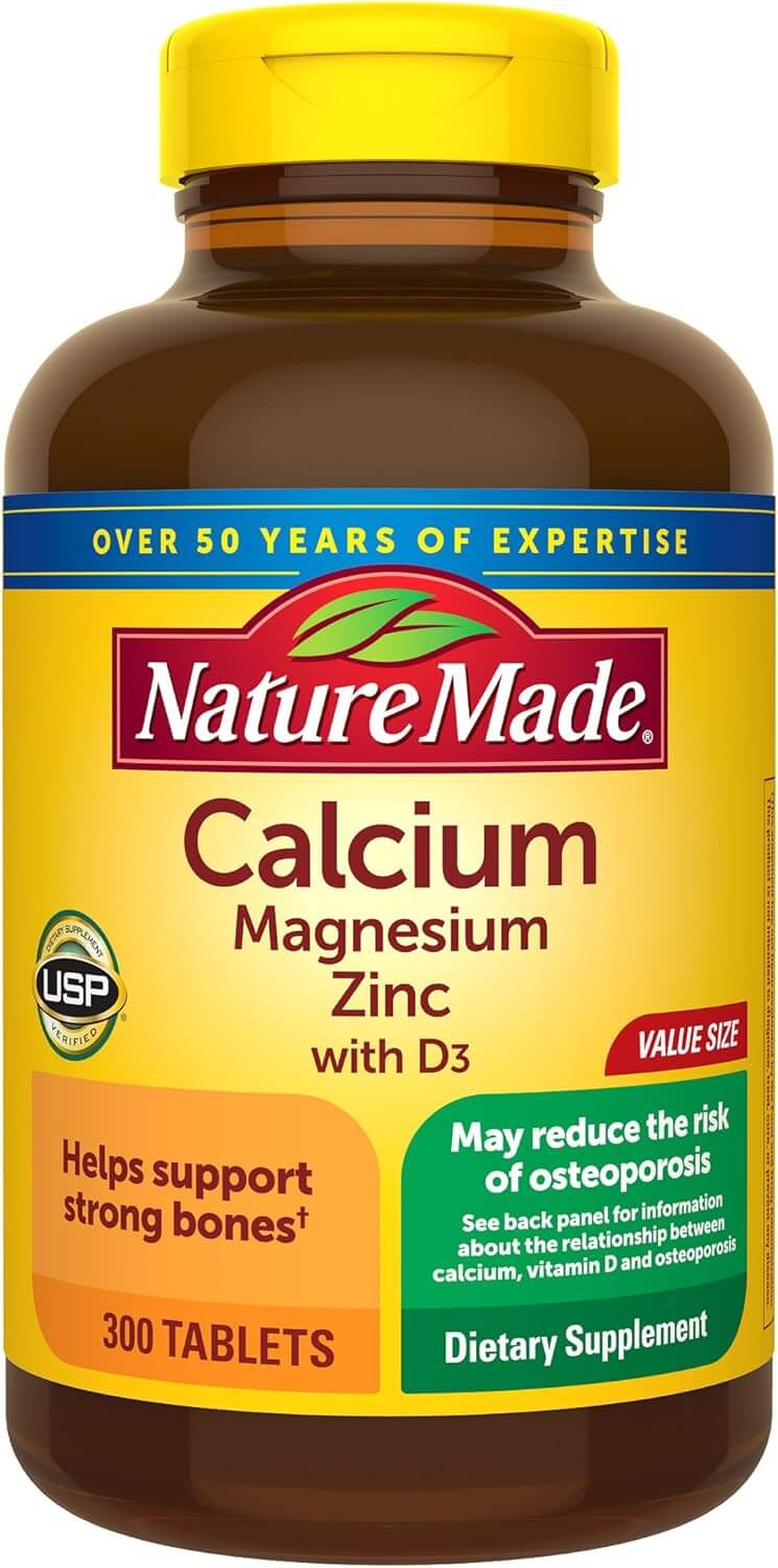 Nature Made Clcio Magnsio Zinco - 300 Comprimidos