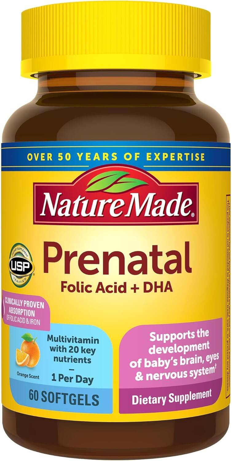 Nature Made Prenatal Multi + Dha, 60 Comprimidos