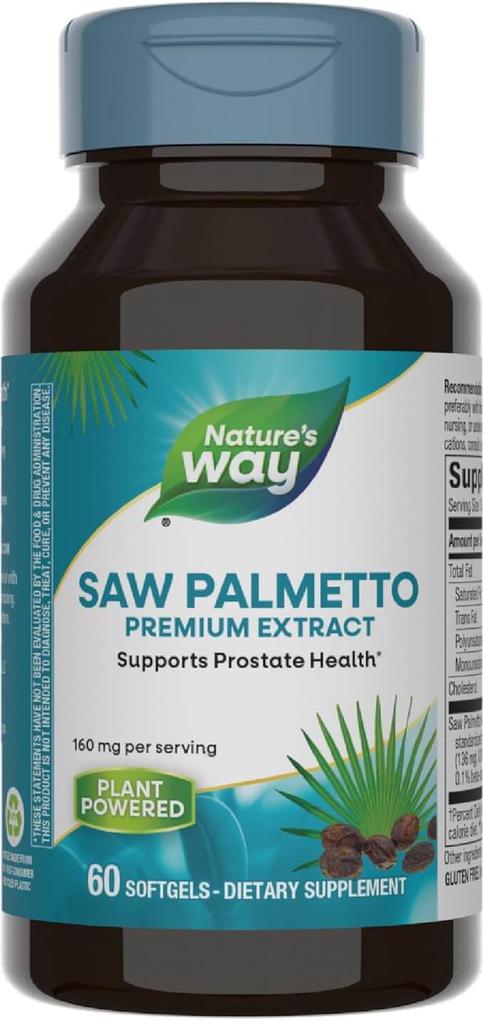 Natures Way Saw Palmetto Standardized - 60 Comprimidos
