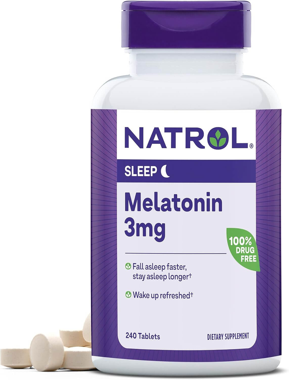 Natrol Melatonina - 3 mg - 240 Comprimidos