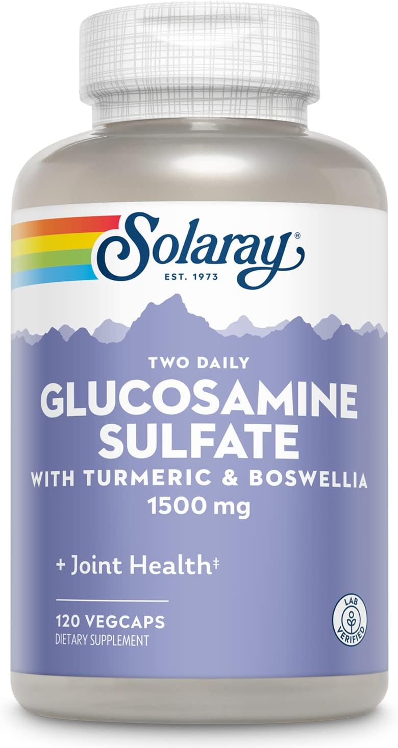 Solaray Sulfato de Glucosamina - 1500 mg - 120 Cpsulas