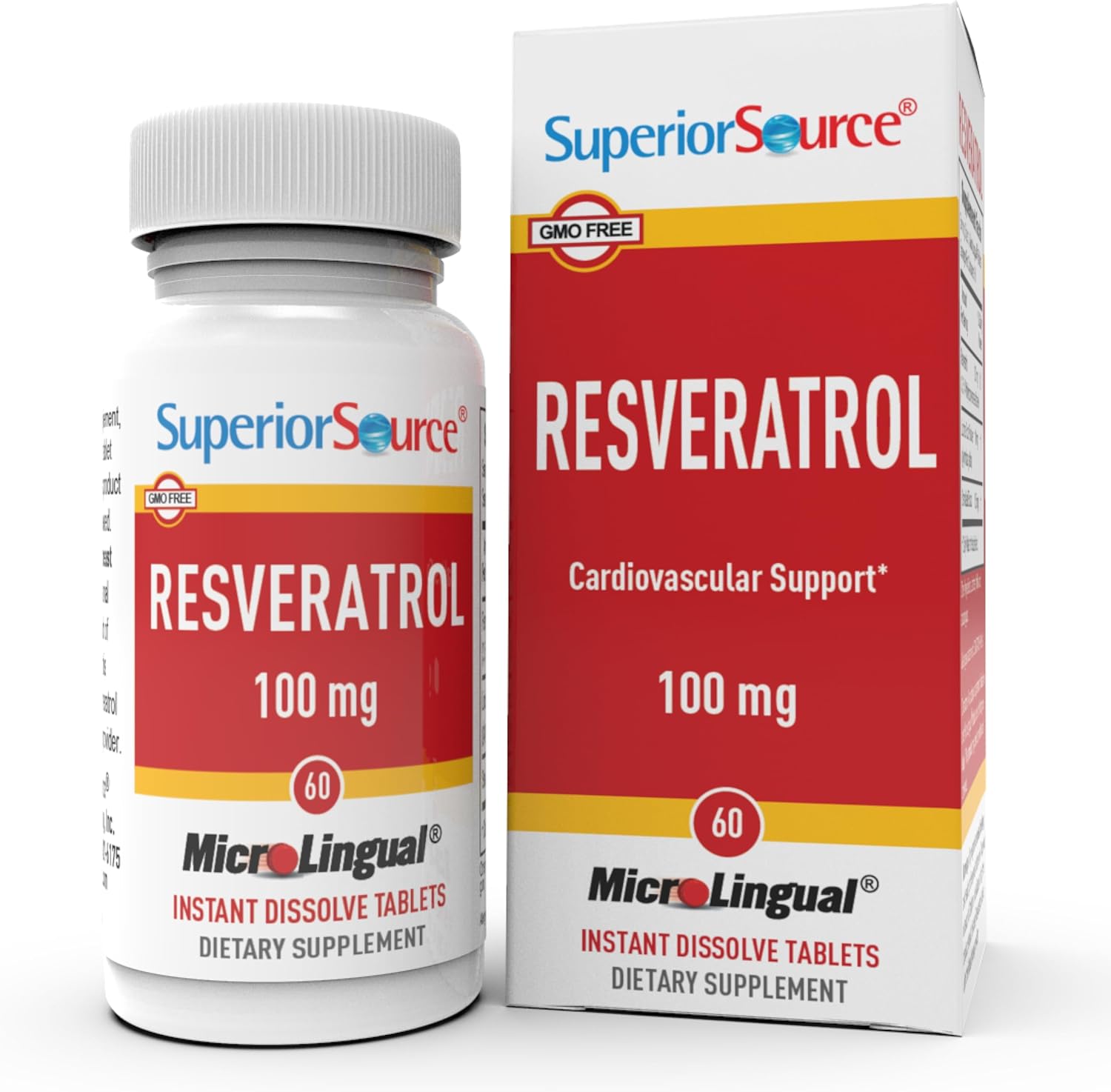 Superior Source Resveratrol - 100 mg - 60 Comprimidos
