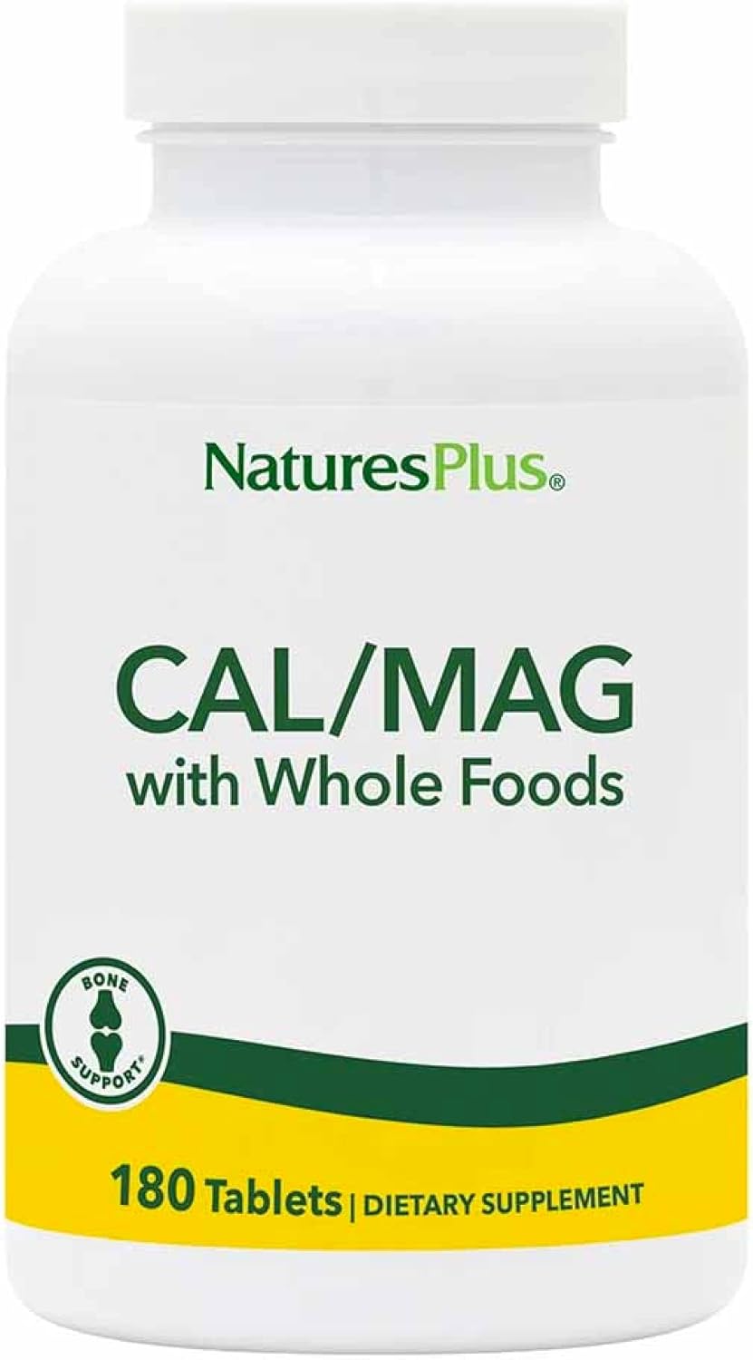 Natures Plus Cal/Mag - C�lcio 500mg Magn�sio 250mg (Com Ingredientes Integrais) - 180 Comprimidos