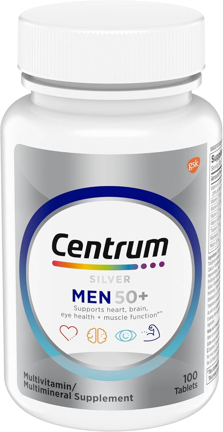Centrum Silver Multivitamnico Homens Acima dos 50 - 100 Comprimidos
