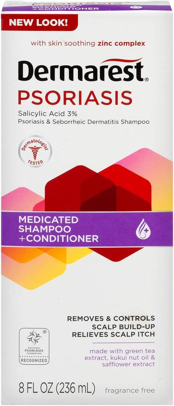 Psoriasis Medicated Shampoo/Condicionador Anti-Caspa 8 oz