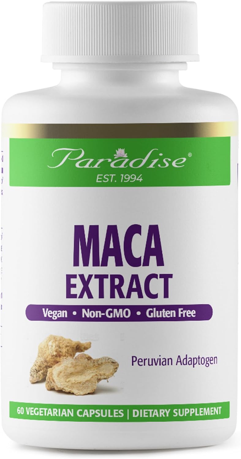 Paradise Herbs Peruvian Gold Maca Suplemento Diettico - 60 Cpsulas