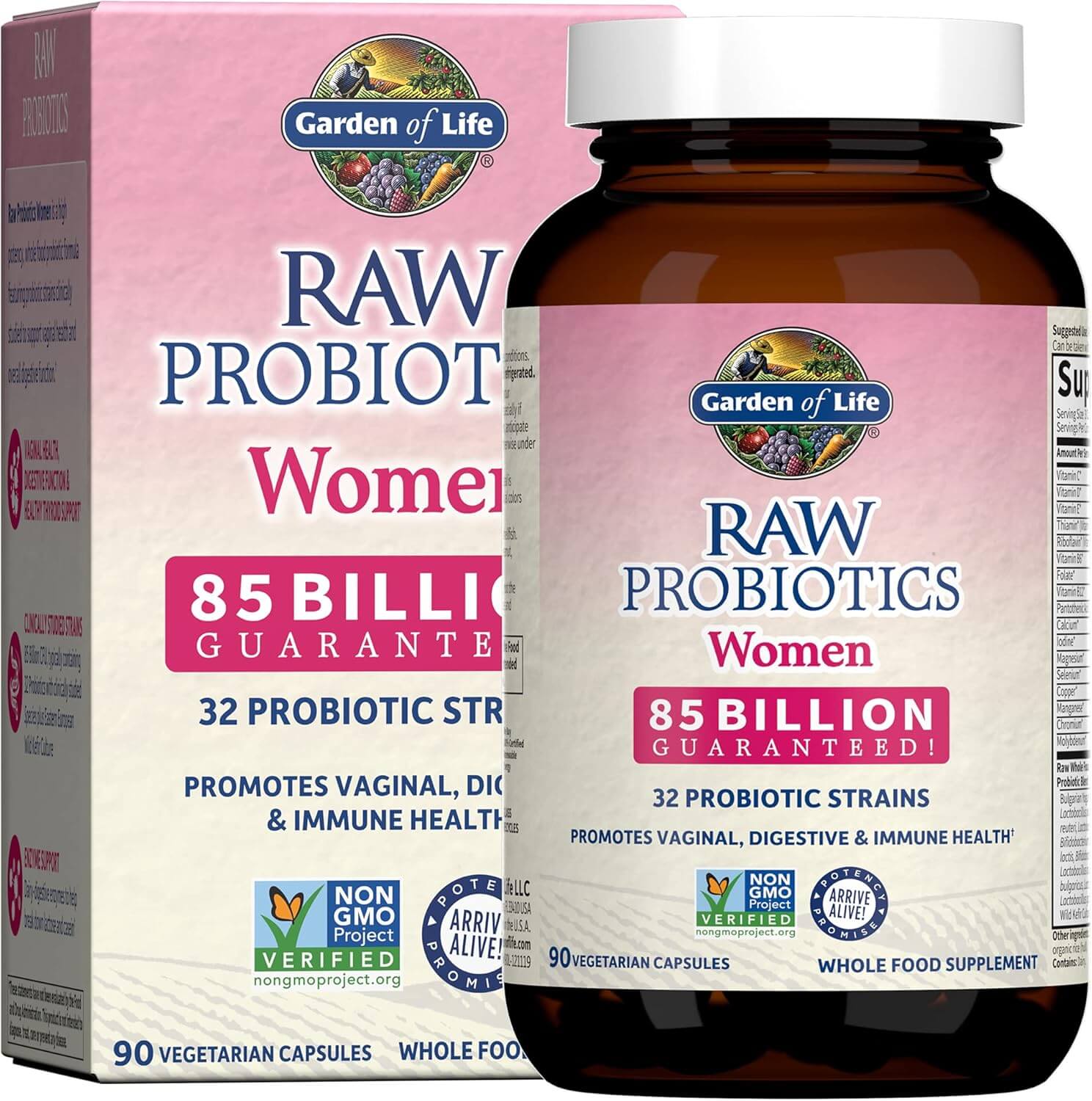 Garden of Life RAW Probiticos Mulheres - 90 Cpsulas