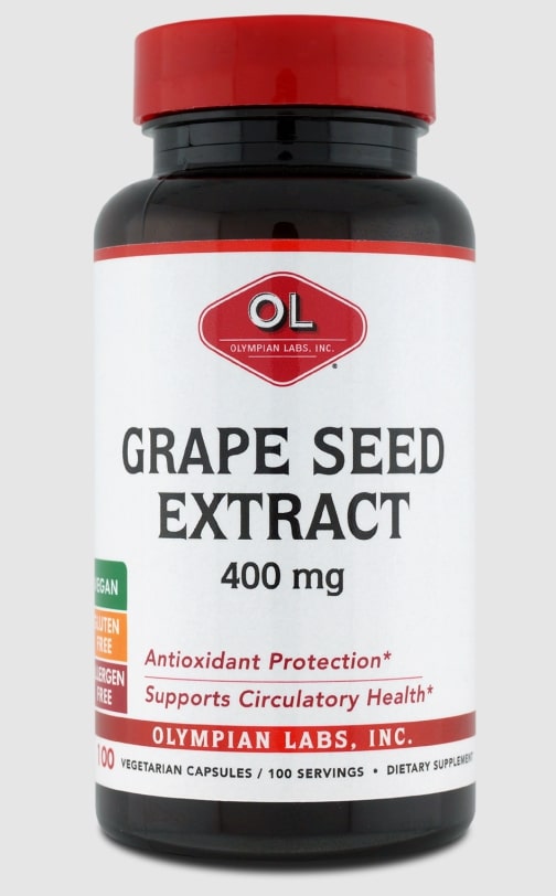 Olympian Labs Extrato de Semente de Uva - 400 mg - 100 Cpsulas