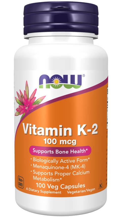 NOW Foods Vitamina K-2 Suplemento Diettico 100mcg, 100 Cpsulas
