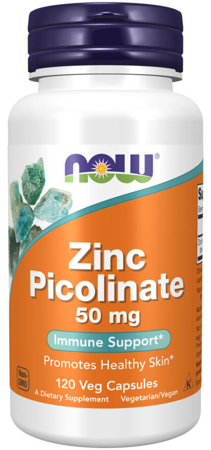 NOW Foods Zinco Picolinate, 50mg, 120 Cpsulas