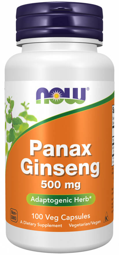 NOW Foods Panax Ginseng, 500mg, 100 Cpsulas