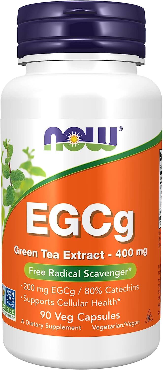 NOW Foods EGCg Green Tea Extrato 400mg - 90 Capsulas