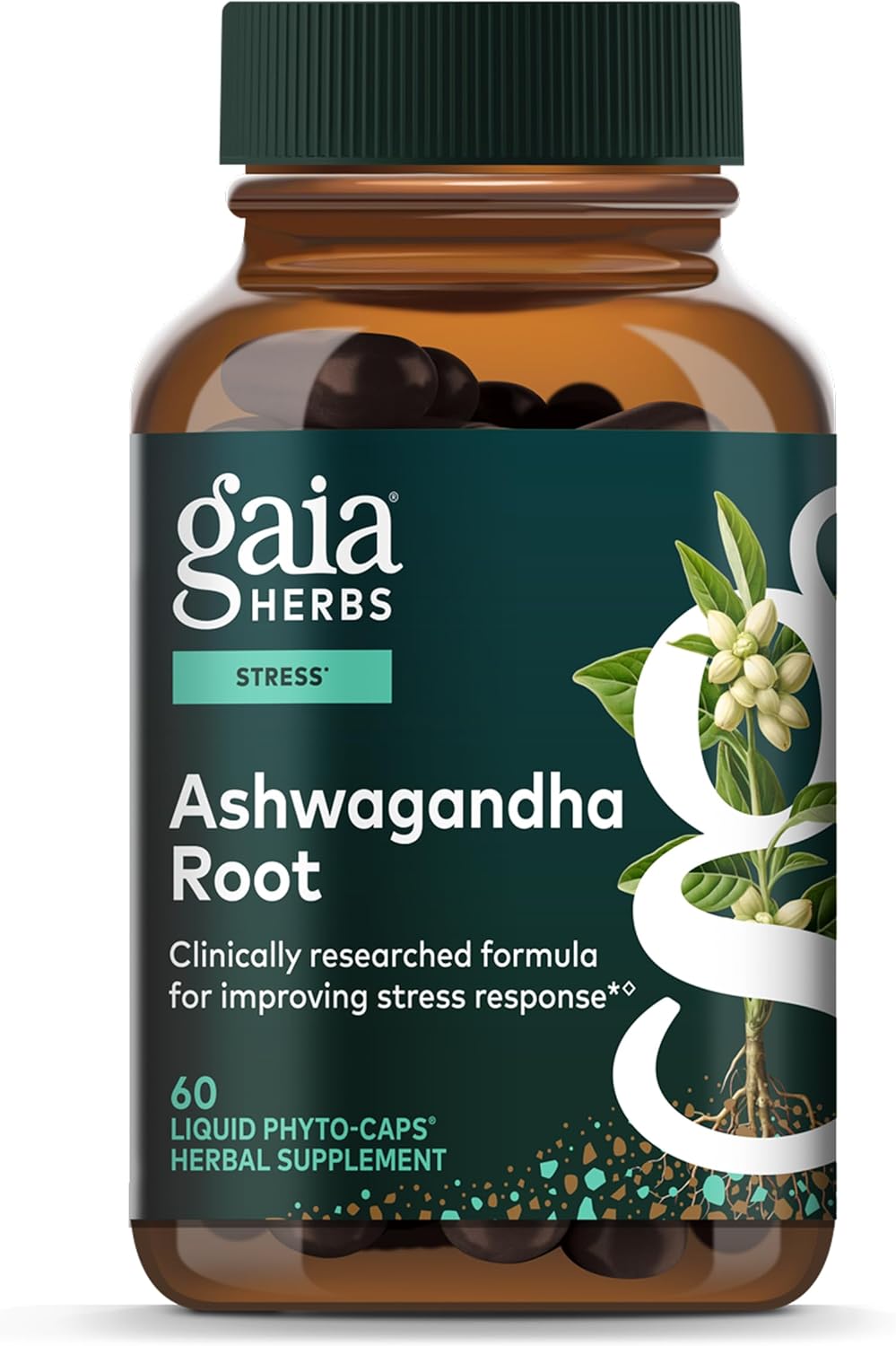 Gaia Herbs Ashwagandha Root 350mg - 60 Comprimidos