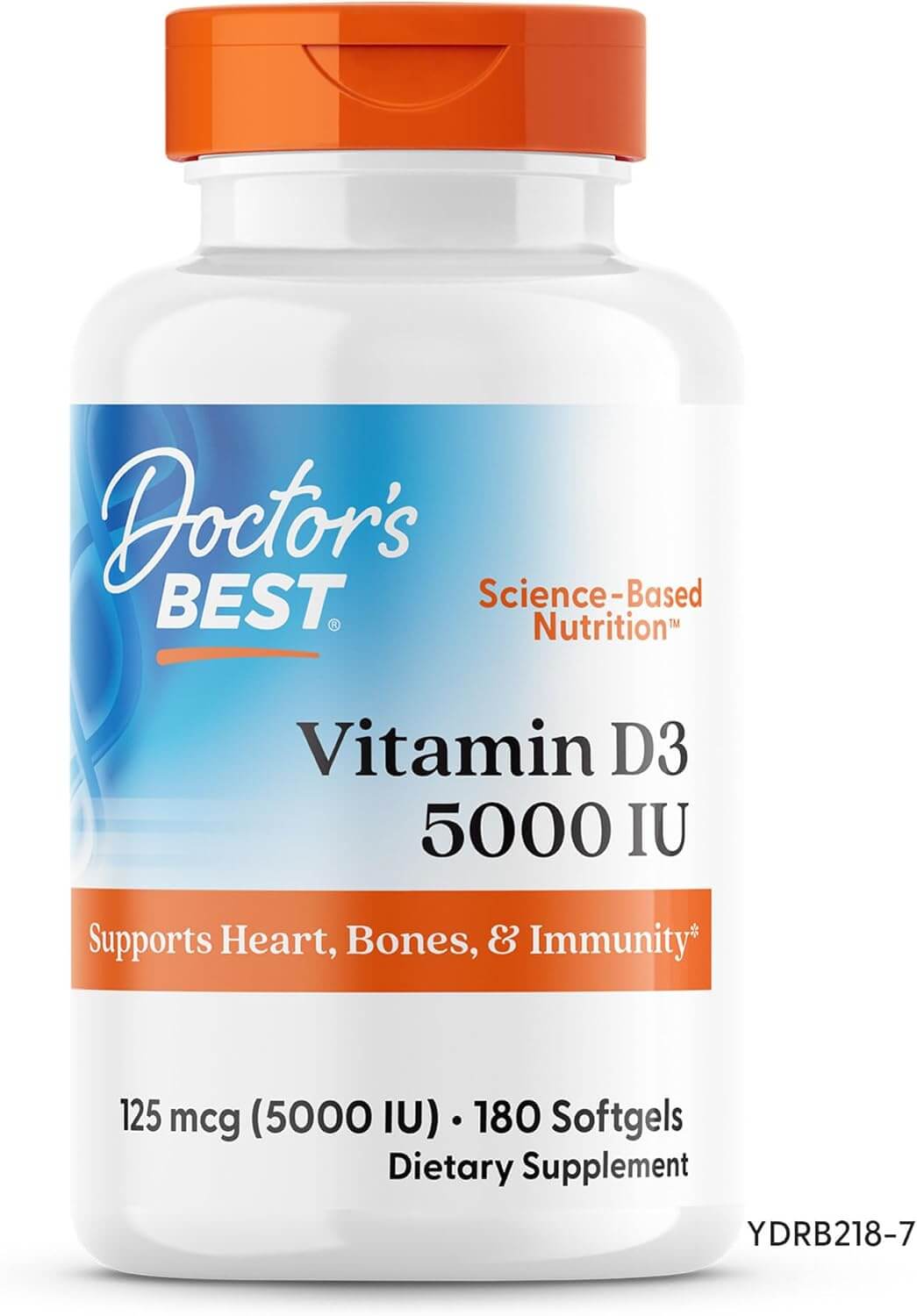 Doctors Best Vitamina D3 - 5000 IU - 180 Softgel Cpsulas