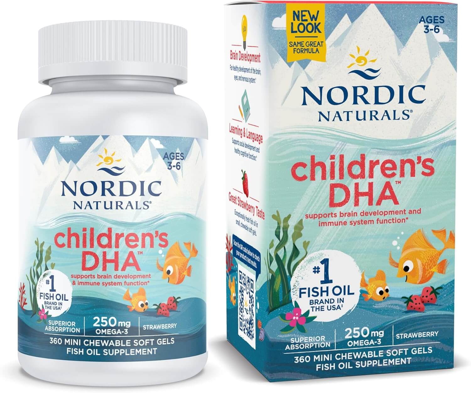 Nordic Naturals Childrens DHA Morango - 360 Comprimidos
