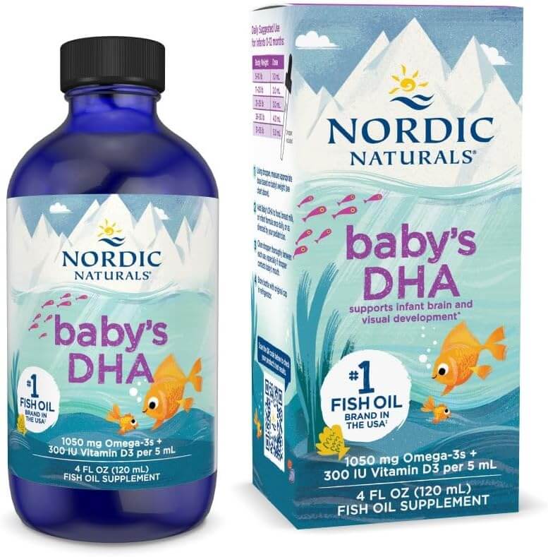 Nordic Naturals Babys DHA com Vitamina D3 - 2 fl oz (60 mL)