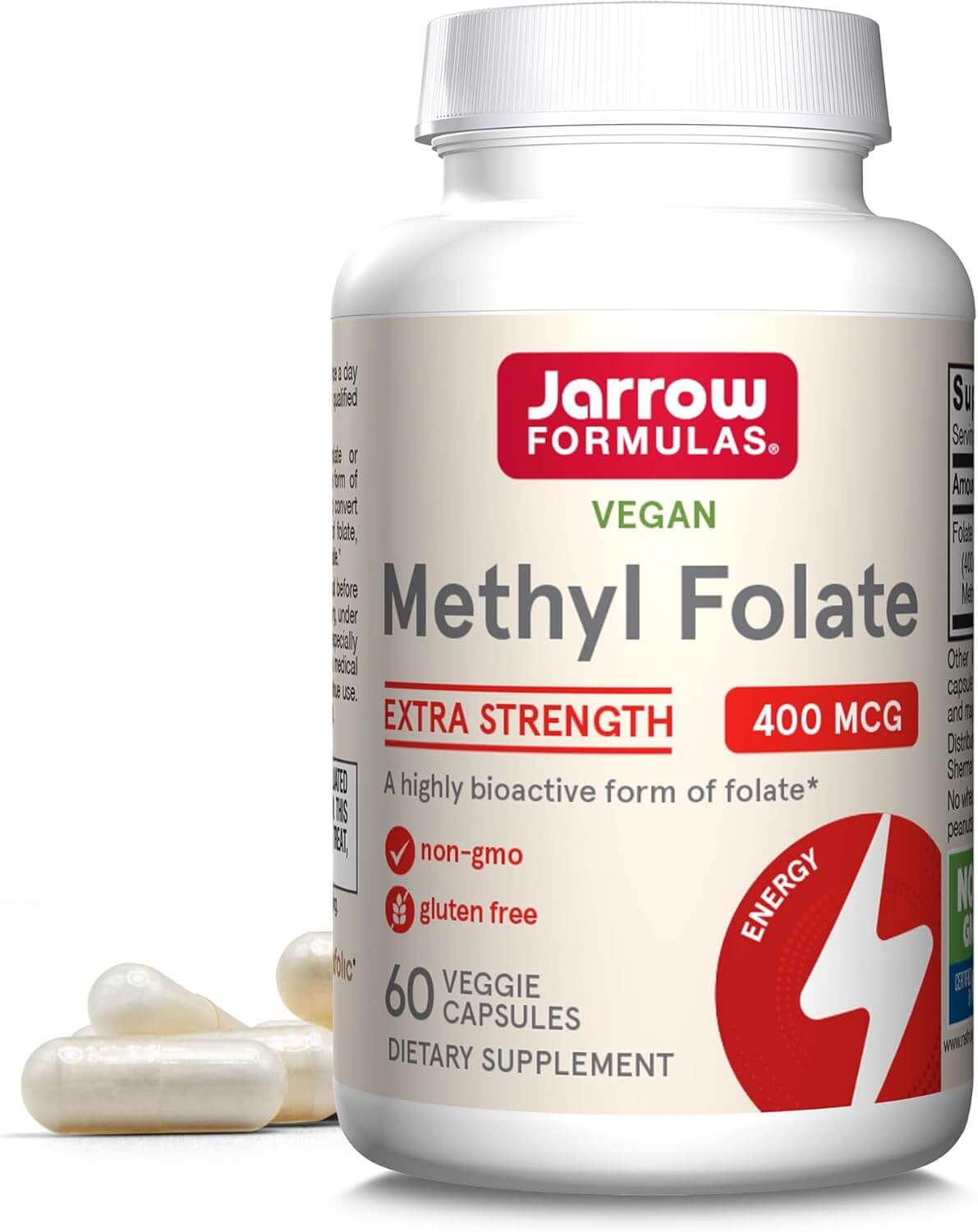 Jarrow Formulas Metilfolato - 400 mcg - 60 Cpsulas