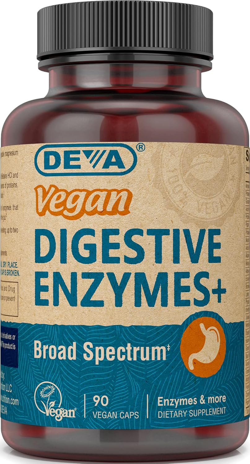 Deva Vegan Enzimas Digestivas Plus - 90 Cpsulas