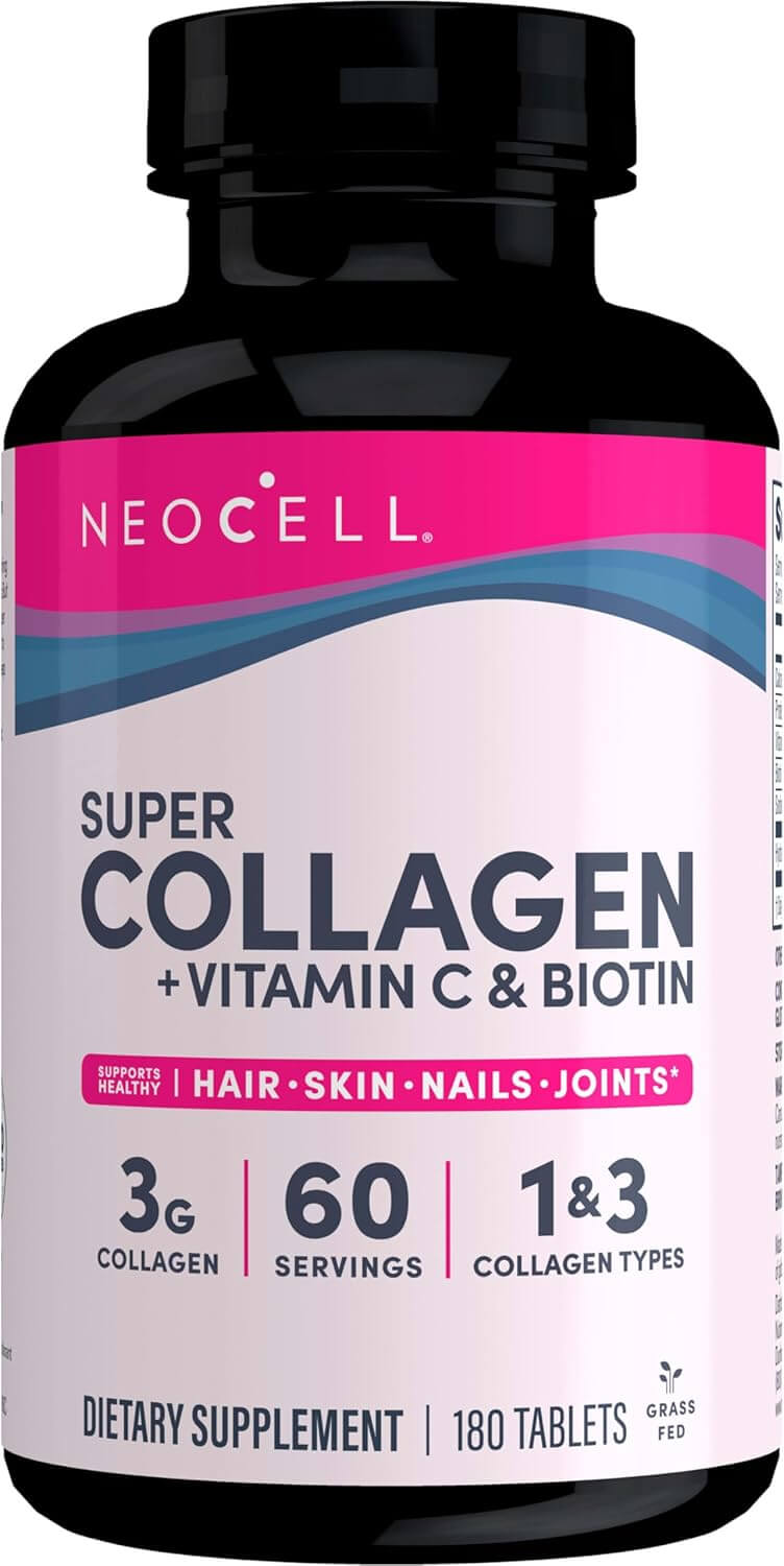 NeoCell Super Colgeno com Vitamina C & Biotin - 180 Tablets