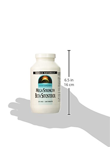 Source Naturals Mega Strength Beta Sitosterol, Maintains Healthy Cholesterol Levels, 375mg, 240 Count, Multi-Colored