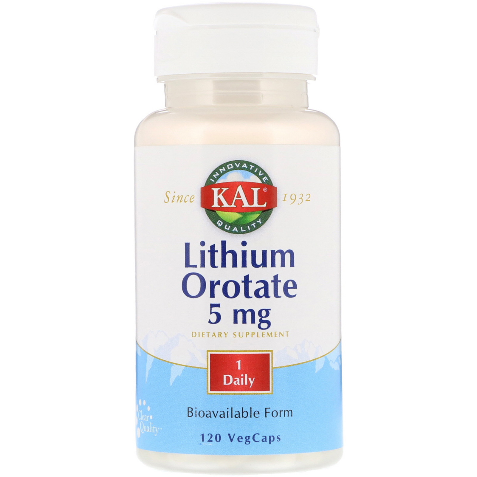 Kal Orotato de Ltio 5 mg - 120 Cpsulas