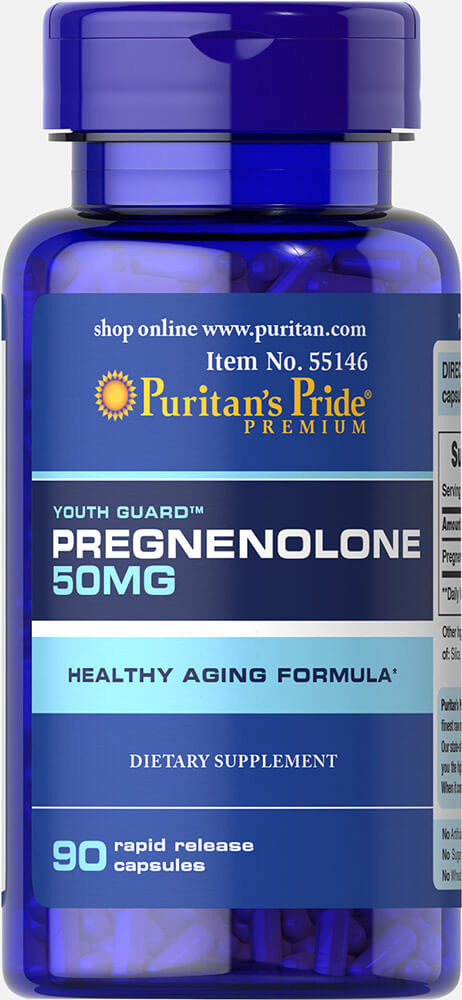 Puritans Pride Pregnenolona 50 mg - 90 Cpsulas