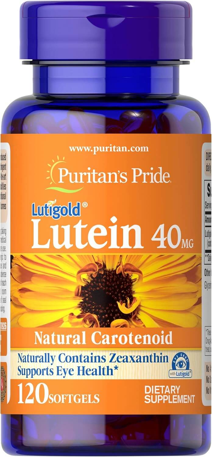 Puritans Pride Lutein 40 mg with Zeaxanthin, 120 caps.