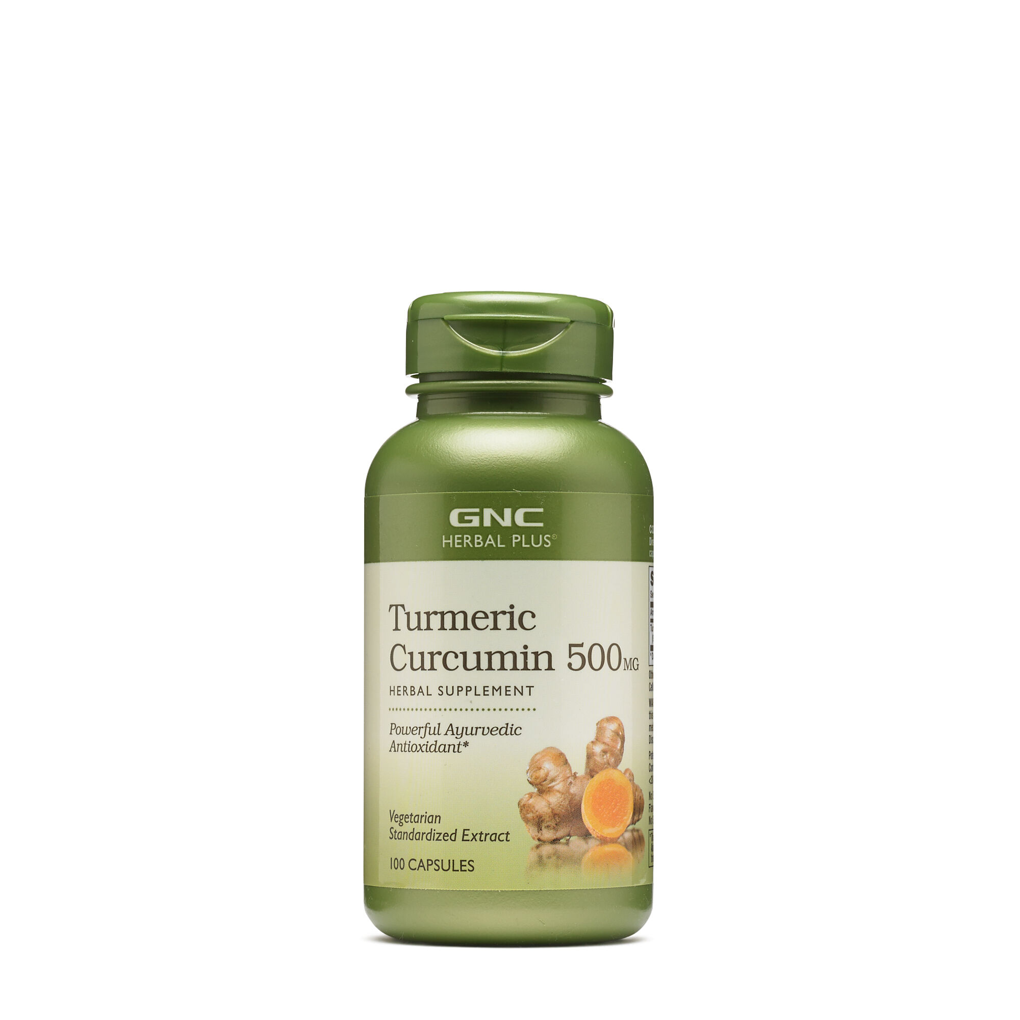 GNC Curcumina aafro Herbal Plus 500mg, 100 Cpsulas, para uma funo articular saudvel
