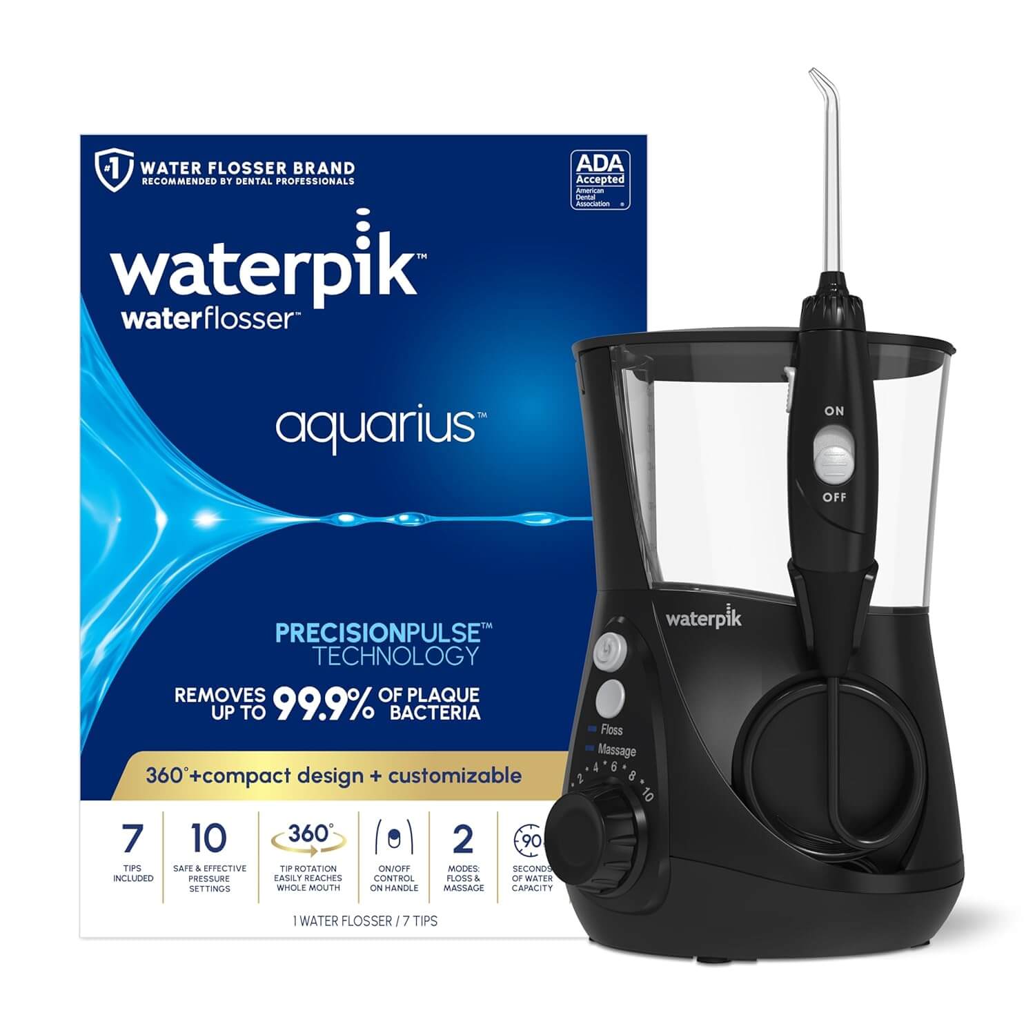 Waterpik Aquarius Water Flosser Preto WP-662