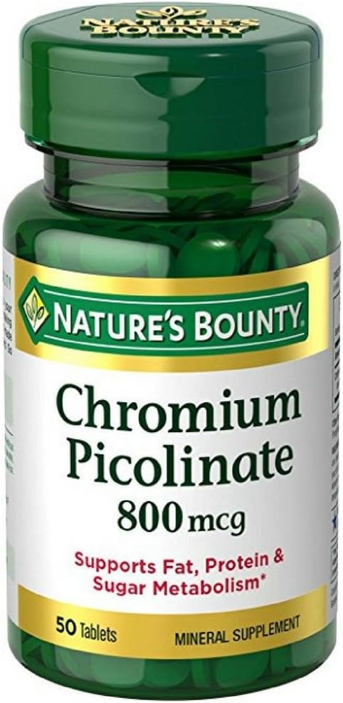 Natures Bounty Picolinato de Crmio 800mcg - 50 Comprimidos
