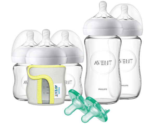 Phillips AVENT Conjunto de Mamadeiras de Vidro Natural