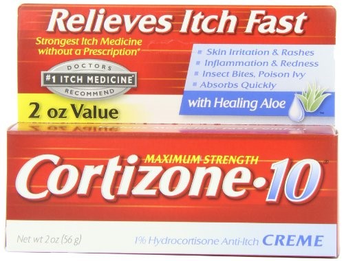 Cortizone 10 - Cortizone-10 Creme Anti-coceira de Fora Mxima com Aloe 2 Oz Unidadesch - Pacote Duplo