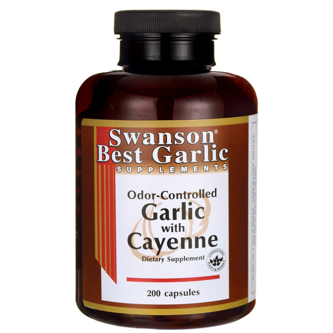 Swanson  Alho com Pimenta de Caiena- 200 Cpsulas