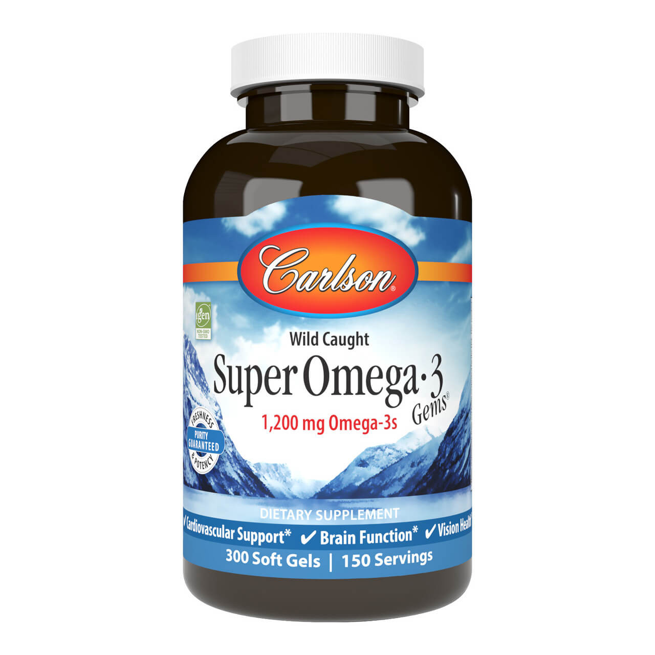 Carlson Labs Super mega-3 Gems - 300 Softgels