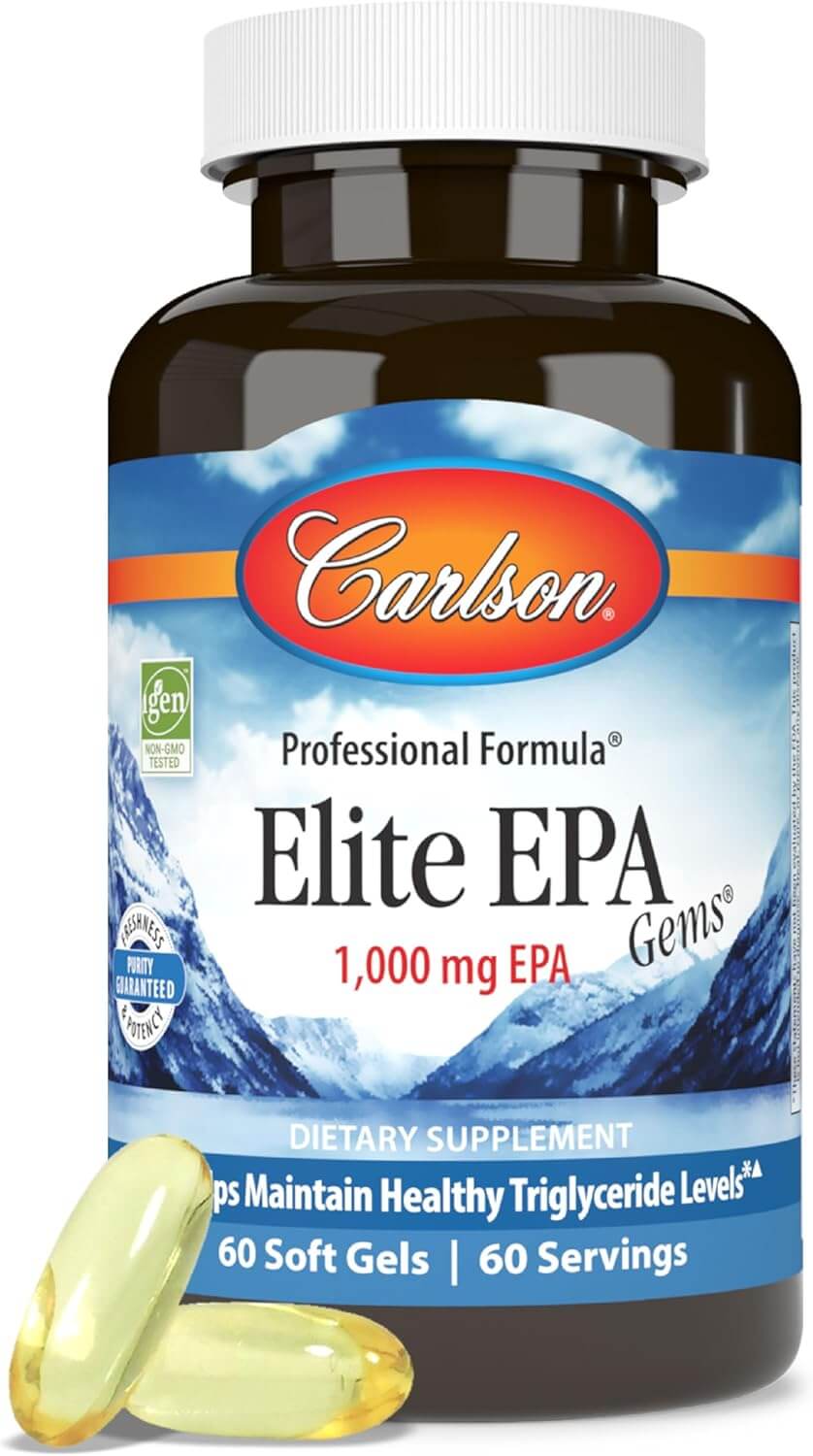 Carlson Labs Elite EPA Gems 1000mg - 60 Softgels