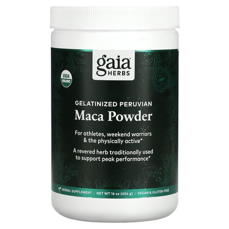 Gaia Herbs  Gelatinized Peruvian Maca Powder  16 Oz (454 G)
