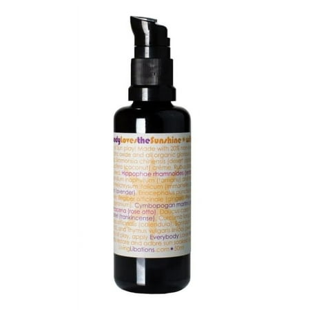 Living Libations - Organic Everybody Loves the Sunshine Body Lotion with Zinc | Natural  Plant-Based  Clean Beauty (1.7 Fl Oz| 50 Ml)