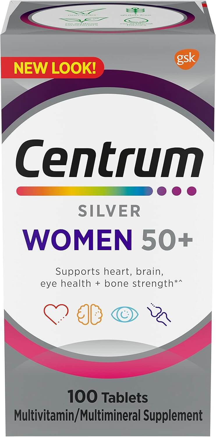Centrum Silver Multivitamnico Mulheres Acima dos 50 - 100 Comprimidos