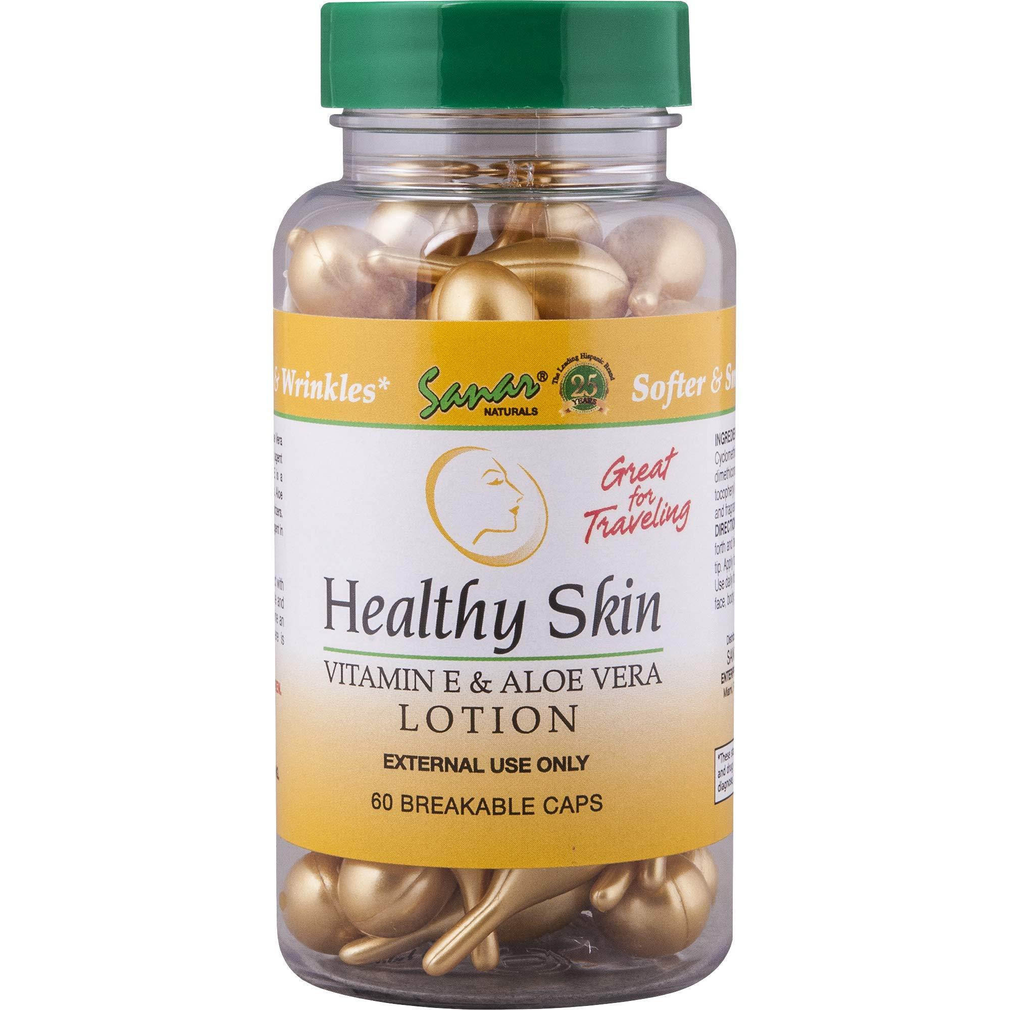 Healthy Skin Aloe Vera Gel and Vitamin E Oil Moisturizer - 1 Pack - Lotion for Dry Skin, Face and Hand, Scar Cream, Beauty Perfume Moisturizing Skin C