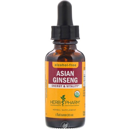 (2 Pack) Herb Pharm Asian Ginseng Glycerite 1 Oz
