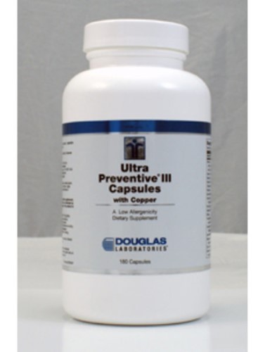Douglas Laboratories Ultra Preventive III com cobre - 180 Cpsulas vegetarianas