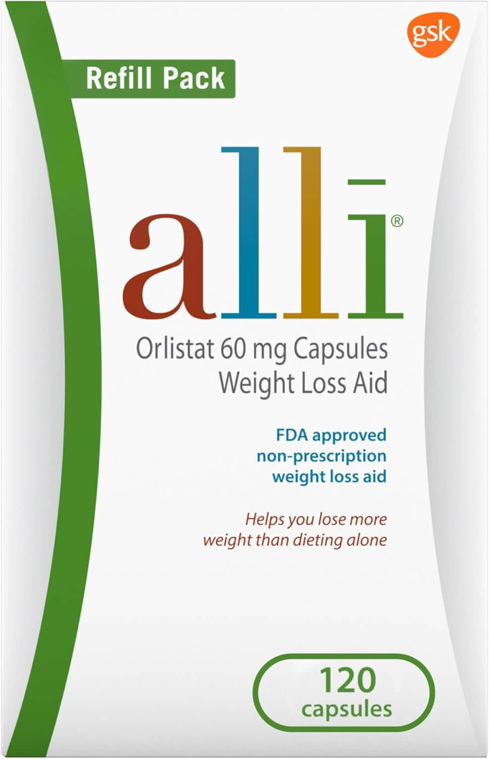 Alli Orlistat 60mg - 120 Comprimidos