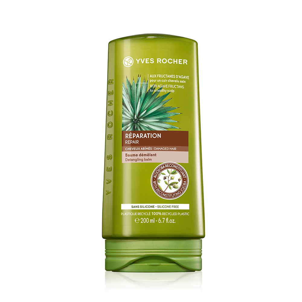 Yves Rocher Blsamo Condicionador Reparador Detangling para Cabelos Secos ou Danificados  10,1 Oz 