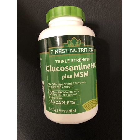 Finest Nutrition Glucosamine MSM Caplets 180 Ea