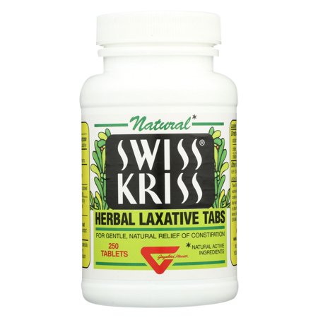  Produtos naturais modernos Swiss Kriss Herbal Laxative - 250 Comprimidos
